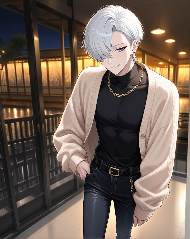 Kenji Matsuda animated male AI companion